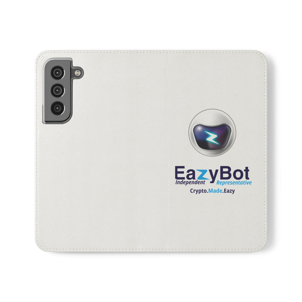 EazyBot Flip Case, stylische Handy-Geldbörse, ideal für Krypto-Enthusiasten, einzigartiges Tech-Accessoire, Geschenk für Gadget-Liebhaber, funktionales Design