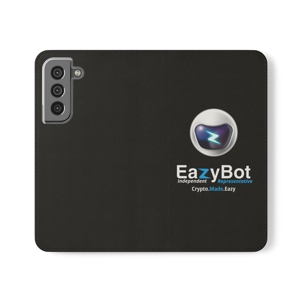 EazyBot Flip Case, stylische Handy-Geldbörse, ideal für Krypto-Enthusiasten, einzigartiges Tech-Accessoire, Geschenk für Gadget-Liebhaber, funktionales Design