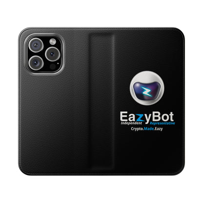 EazyBot Flip Case, stylische Handy-Geldbörse, ideal für Krypto-Enthusiasten, einzigartiges Tech-Accessoire, Geschenk für Gadget-Liebhaber, funktionales Design